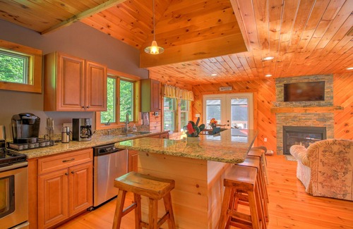 Wardsboro House | Mount Snow Area Home with a Hot Tub, Fire Pit, Set Back in the Woods!