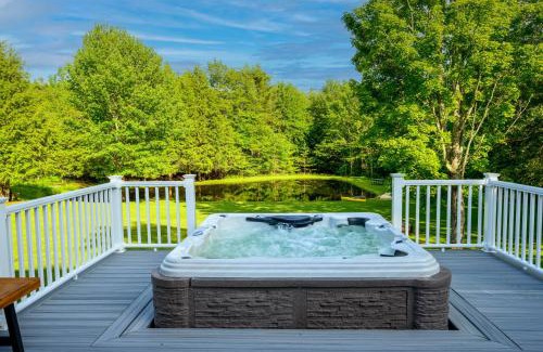 Jewett Villa | Mountain Blue Vista - Luxury retreat near Ski resorts with Pond, Firepit and Hot Tub