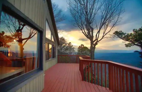 Zirconia Cabin | Mountain House Spectacular Views near Asheville. No Helene Damage