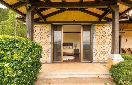 San Miguel Villa | Mountain Luxury Mansion valley and city lights view.