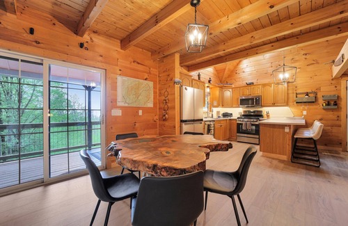 Waynesville Cabin | Mountain Retreat-Authentic Log Cabin with a Jacuzzi and FirePit