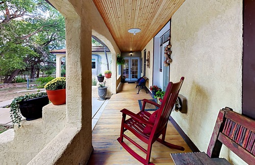 Arroyo Seco Cottage | Mountain-View Adobe on Apple Orchard | Walk to Dining & Waterfall Trail