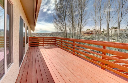 Prescott House | Mountain-View Deck Pet-Friendly Home in Prescott