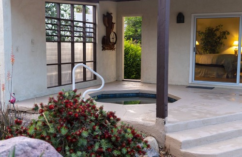 Borrego Springs House | Mountain-view home with private pool/hot tub, charming interior & roll-in shower