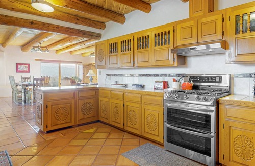 El Prado House | Mountain-view home with picture-perfect panoramas on 2 acres & indoor hot tub