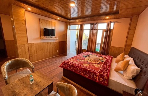 Theog Cottage | Mountain View Room | w King Sized Bed, Balcony, View, Food, T.V,
