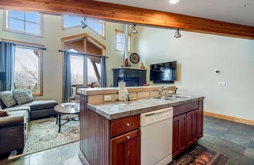 Dillon House | Mountain View Townhome w/Private Deck, Gas Grill, WiFi, & Gas Fireplace