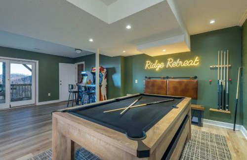 Wolf Laurel House | Mountain Views Hot Tub Family Room & Game Room
