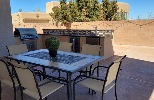 Rio Rancho House | Mountain Vista with heated pool - closes 10/24/24 - and outdoor kitchen