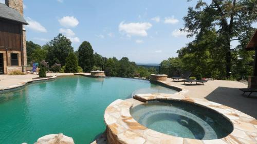 Tennga House | Mountainside Manor l Custom pool & movie theater
