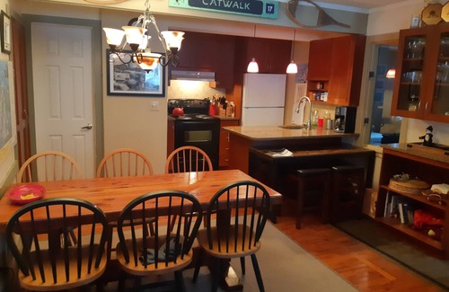 North Troy Condo | Mountainside Townhouse Condo Adjacent to Ski Tram and Chairlifts Ski-In
