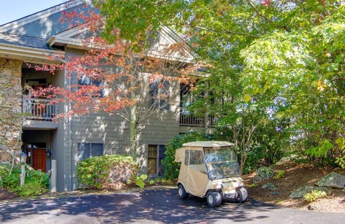 Mountain Air Apartment | Mtn-View Condo with Screened Porch in Burnsville!