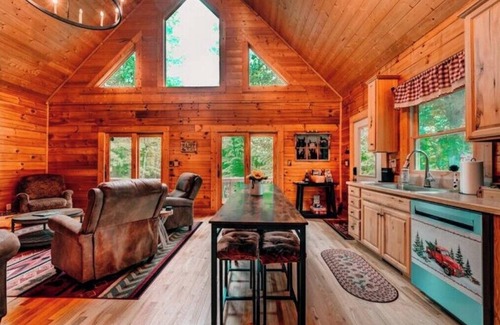 Roseland Cabin | Mtn Views~Fire Pit~King Bed~Lake~Breweries 1 mi!