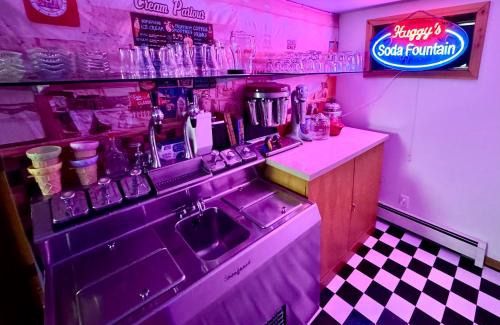 Blanchard House | Multi-Level Forest Lodge Near Silverwood with Vintage Ice Cream Parlor & Movie Theater