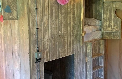 Foxley Apartment | Muntjac is a wonderful safari tent situated in rural Norfolk with ample space