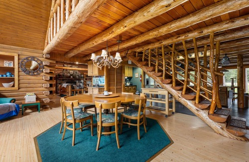 Pillager Cabin | MUST SEE! COZY LOG CABIN WITH SAUNA & HOT TUB!
