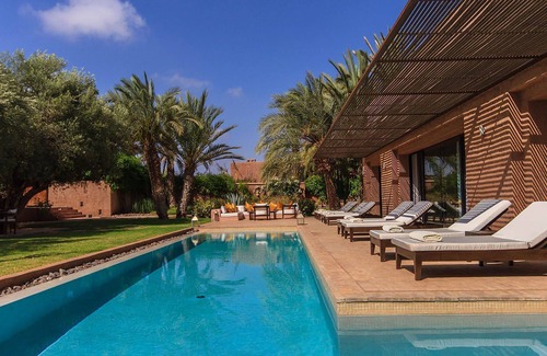 Tameslouht Villa | My Rental Homes - Villa Azizi with two pools and garden