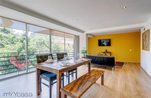 Anahuac Apartment | Nadal 202 · Brand New Park Front Terrace Apartment