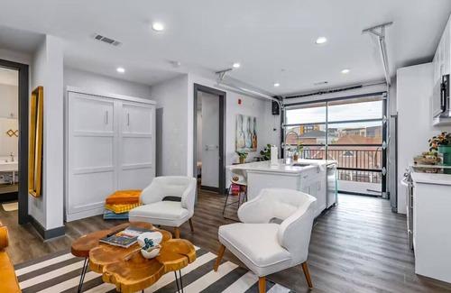 South Nashville Apartment | Nashville Oasis at The Muse: Modern 2BR with Balcony & Rooftop Views