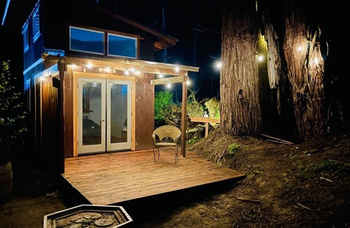 Fort Bragg Cabin | Nature Retreat - 2 private cabins in a magical Redwood forest with ocean views