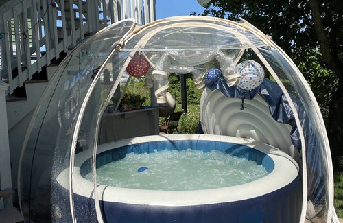 Warwick Apartment | Nautical, romantic suite w/deck overlooking Warwick Neck Cove, pet-friendly!
