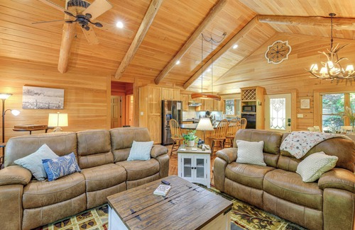 North Fork Township Cabin | Near Boone-Custom Built Cabin: 3 BR 3 BA w/Hot Tub