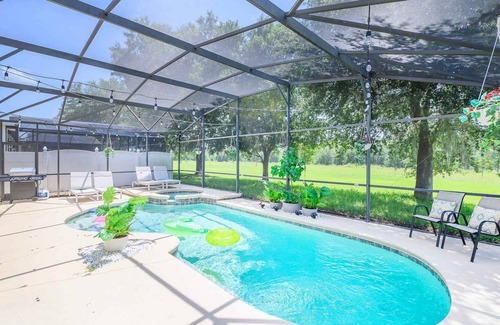 Legacy Park House | Near Disney - 5BR Home - Pool, Hot Tub, & Games!