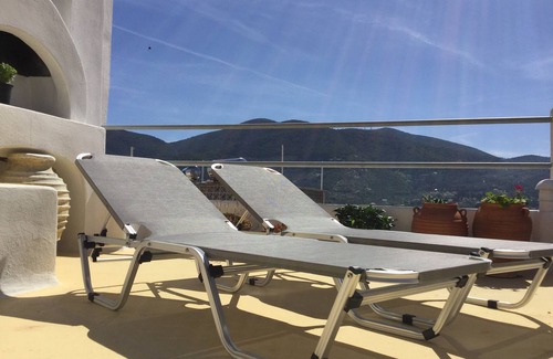 Skopelos House | NEFELI Beautiful vacation home on the Mama Mia island of Skopelos, roof terrace sea view