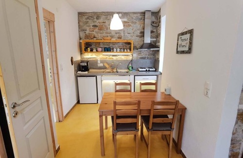 Megalos Prinos House | nElea stone houses, villa "palm" in bio olive grove, at Thassos Island