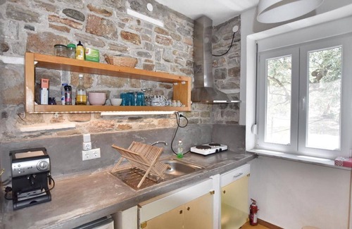 Megalos Prinos House | nElea stone houses, villa "palm" in bio olive grove, at Thassos Island