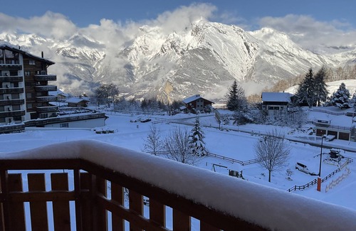 Saint-Pierre-de-Clages Apartment | NENDAZ 4-VALLEES 2 Bedroom Luxury Apartment with Indoor Swimming Pool(freeWIF