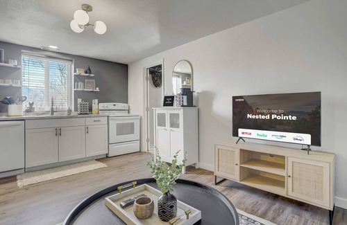 Central Colorado Springs Apartment | Nested Pointe! Downtown w Workspace & Fire Pit