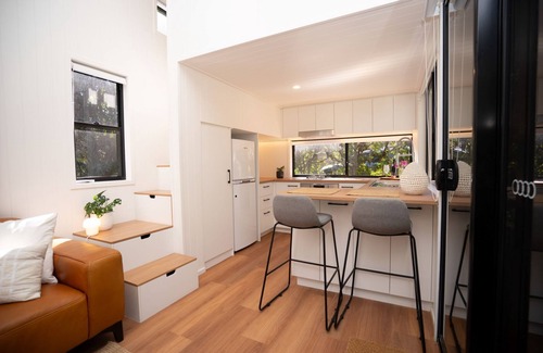 Nunderi Cabin | Nestled in Nunderi, this loft style tiny home offers a special retreat for two!