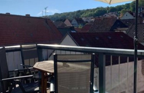 Theilheim Apartment | New ad, penthouse, cozy wine village, near Würzburg
