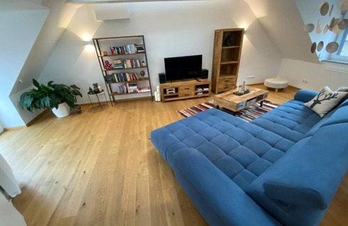 Theilheim Apartment | New ad, penthouse, cozy wine village, near Würzburg