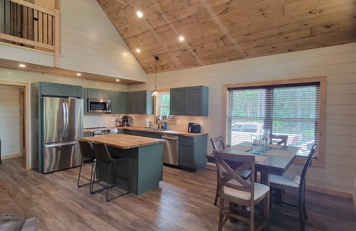 Remsen House | New ADK Cabin with gorgeous waterfront hangout on Kayuta Lake