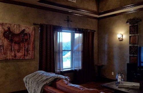 Haslet Apartment | New, Cozy, Barndominium with Pool and Yard.