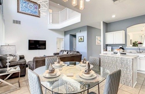 West Kissimmee Villa | NEW! Elegant Emerald Island Getaway – Pool, Spa & Games Close to Disney!