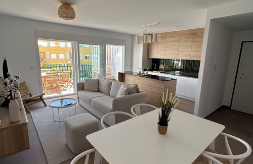 Santiago de la Ribera Apartment | NEW flat with solarium, 50 meters from the sea !