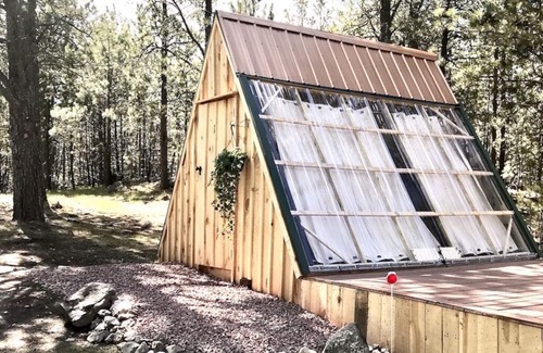 Custer Cabin | NEW! Glamping A-Frames, Stargazer 2 at Dakota Dream