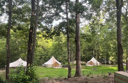 Stanton RV Rental | NEW! Glamping Yurt on w/Electric, Mini Fridge, Grill, Firepit Red River Gorge