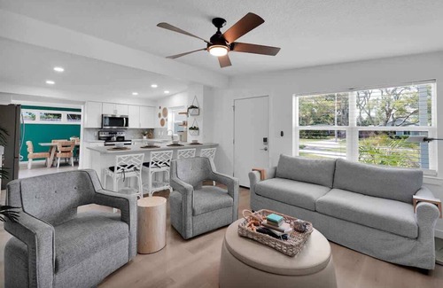 Jacksonville Beach House | NEW! Heated Pool & 8 Blocks to Beach and Pier!
