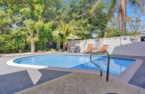 Hallandale Beach Villa | NEW Heated Pool, 10min to Beach, BBQ, Board games