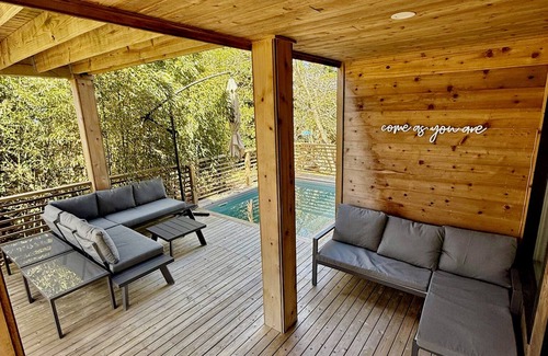 Fire Island Pines House | New House: 3 bedrooms with Pool, WiFi, A/C, Bay Views & Rooftop Deck in FI Pines