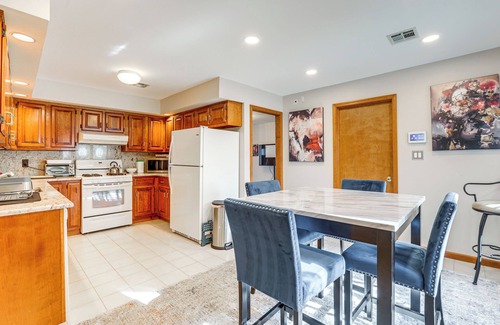 Brick House | New Jersey Home w/Private Office & Backyard Oasis