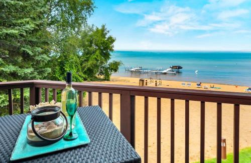 Traverse City Apartment | New Listing Beach Bliss 211! Stunning bay view
