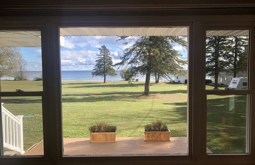 Bark River House | New Listing! Lake Michigan Beachfront for All Seasons