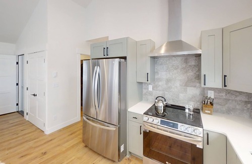 Big Sky Condo | NEW Listing! NEW Build! Condo is 1-block walk to restaurants, shopping, concerts