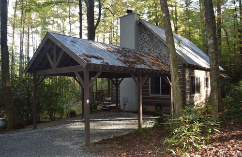 Cashiers Cabin | New Listing! Rustic Cabin in the Laurels, in town, pet-friendly