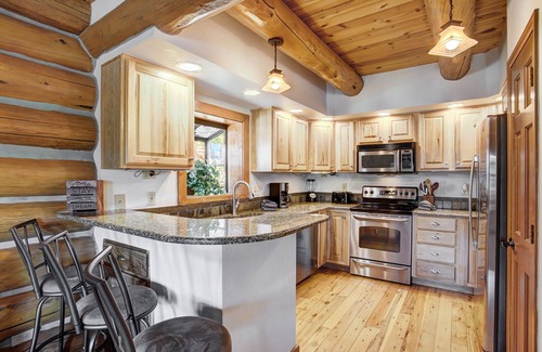 Woodmoor House | New Listing! Stunning Log Cabin 10 Mile Views Hot Tub